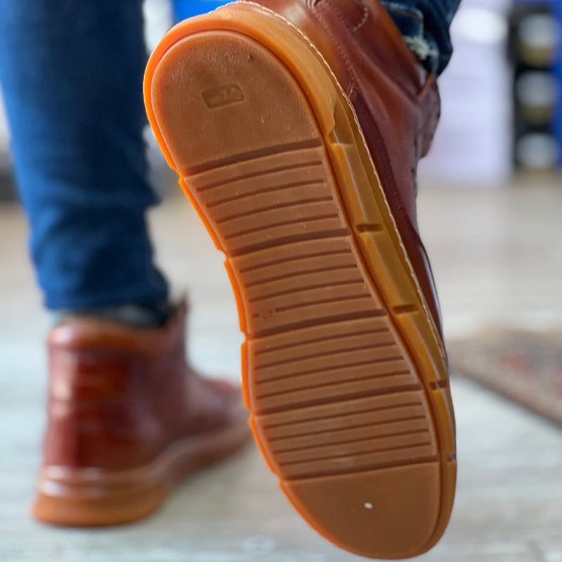 Leather Lace-Up Shoes