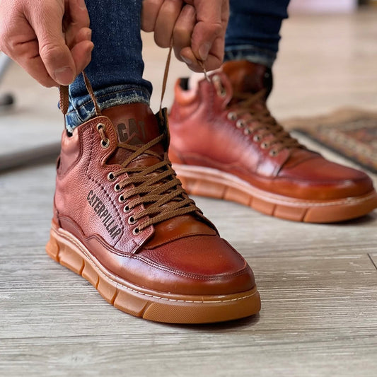 Leather Lace-Up Shoes