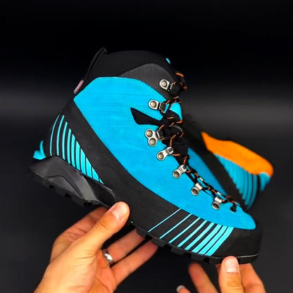 Blue Hiking Boots