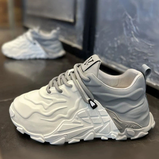 Lace-Up Thick-Sole Sneakers