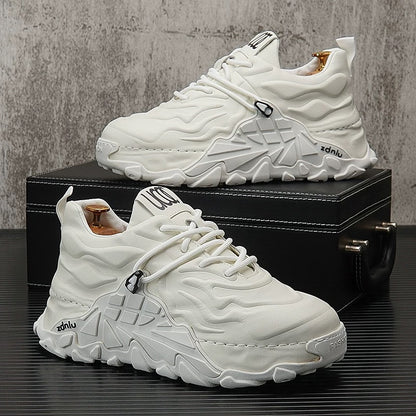Lace-Up Thick-Sole Sneakers