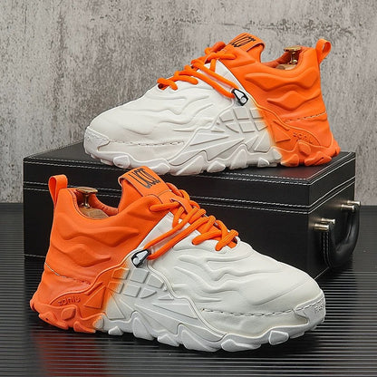 Lace-Up Thick-Sole Sneakers