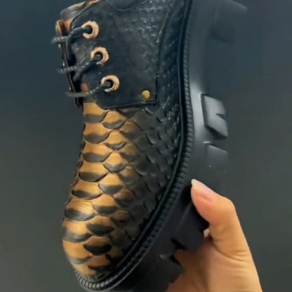 Crocodile Pattern Casual Shoes