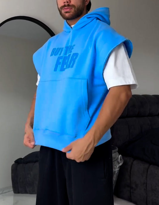 Sleeveless Hooded Top