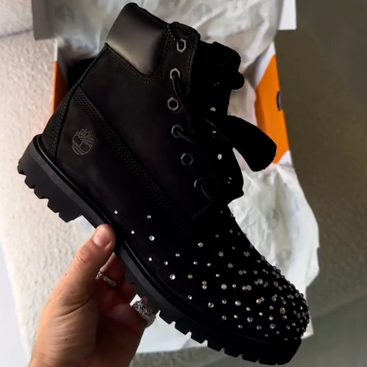 Rhinestone Martin Boots
