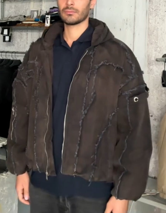 Brown Work Short Jacket