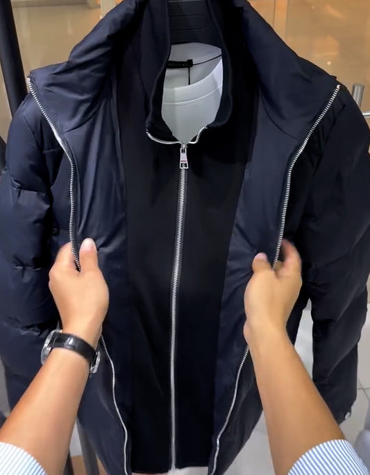Fake Two-Piece Warm Coat