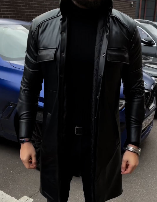 Black Slim Midi Jacket