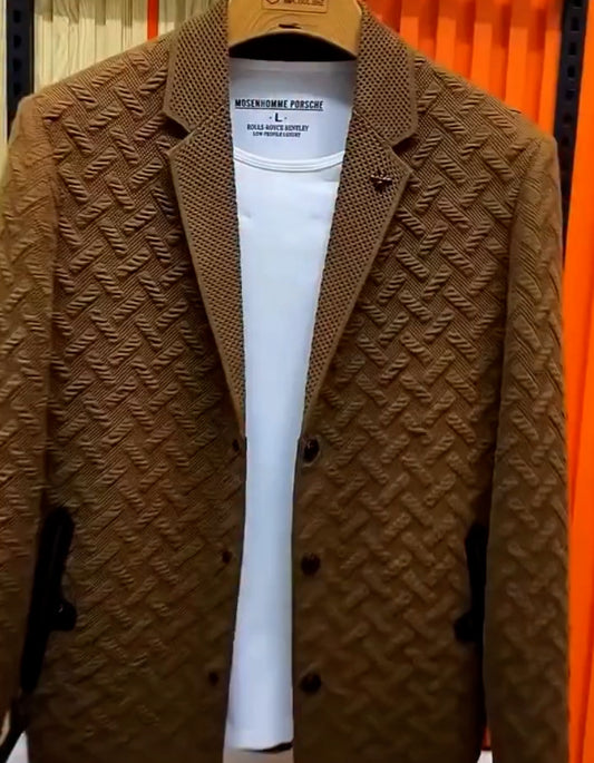 Stretch Knit Coat