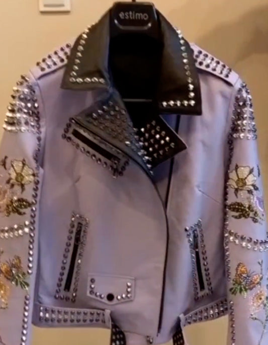 Purple Bird Short Jacket