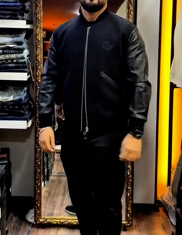 Black Patchwork Jacket