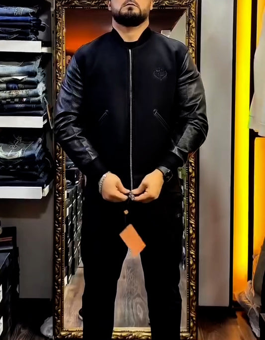 Black Patchwork Jacket