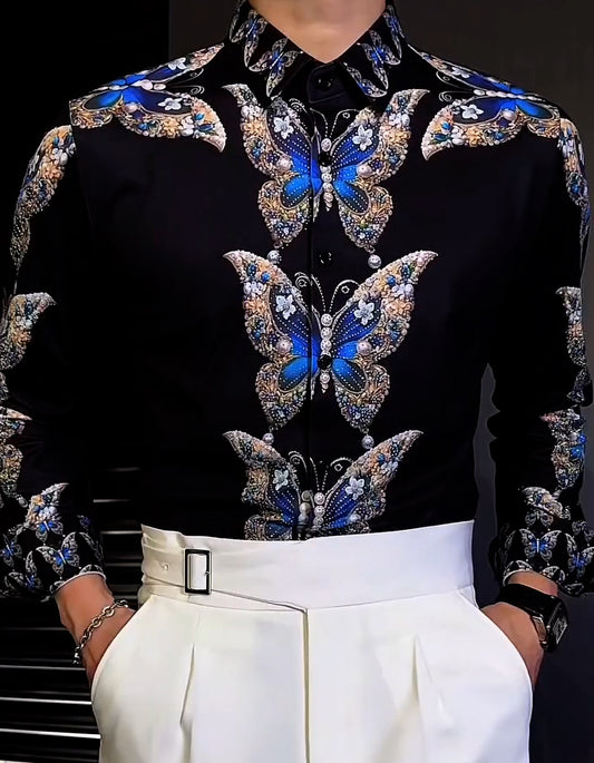 Butterfly Fitted Shirt