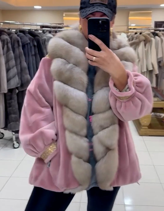Pink Soft Fur Coat
