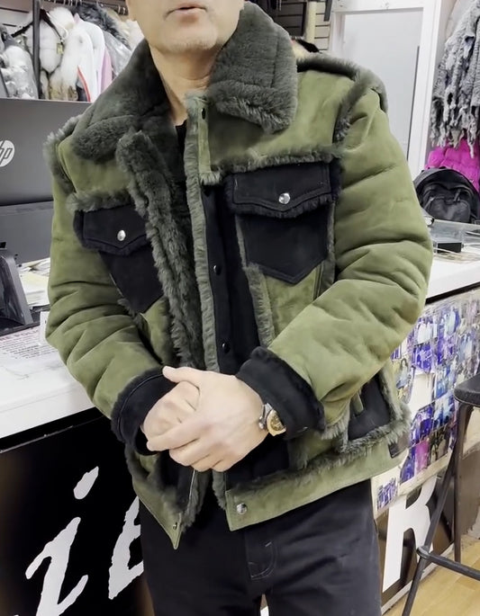 Green Warm Short Coat