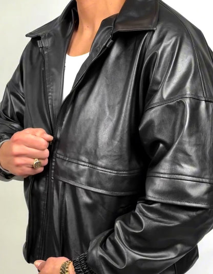 Leather Loose Jacket