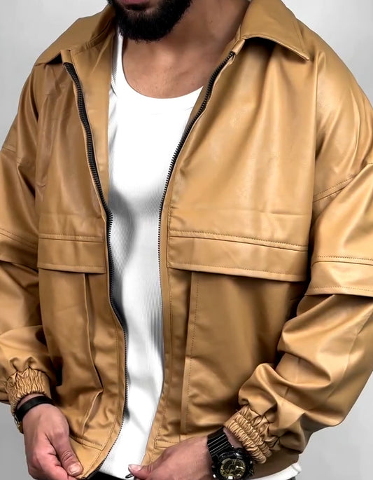 Leather Loose Jacket