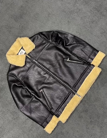 Brown Fleece-Lined Jacket