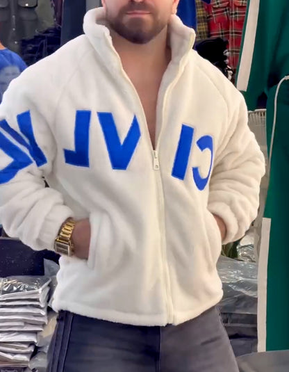 Fleece Zipper Short Coat