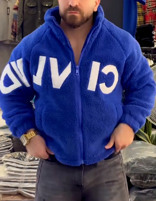 Fleece Zipper Short Coat