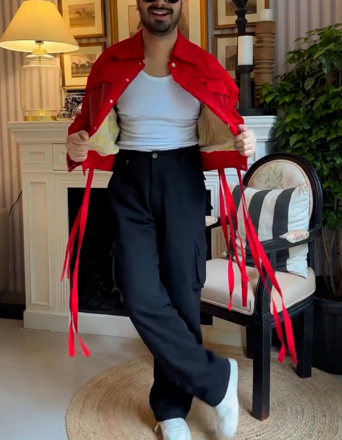 Red Tassel Short Jacket