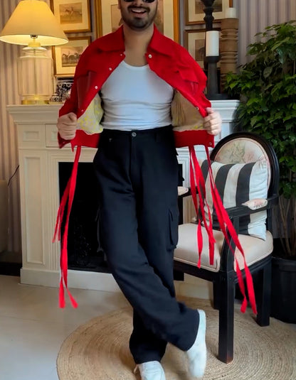Red Tassel Short Jacket