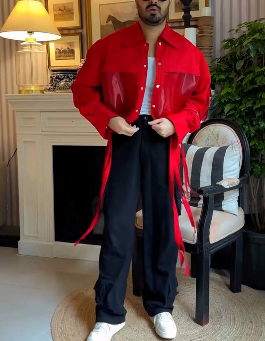 Red Tassel Short Jacket