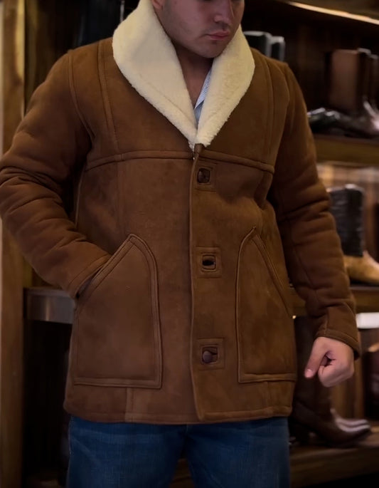 Brown Warm Button Coat