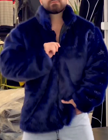 Furry Comfy Zipper Coat
