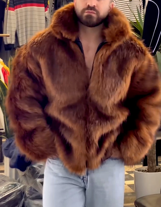 Furry Comfy Zipper Coat