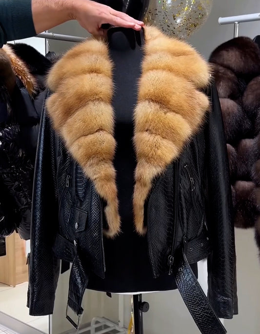 Leather Comfy Short Coat
