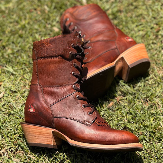 Brown Leather Casual Boots
