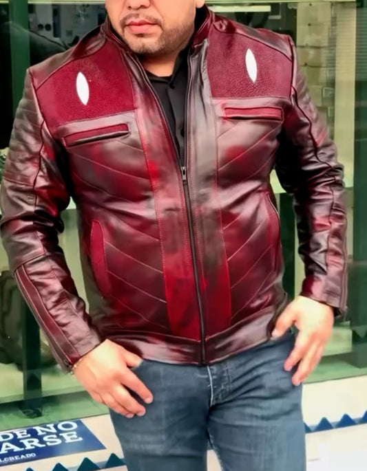 Burgundy Unique Jacket