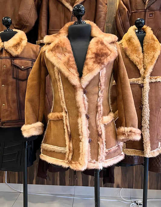 Fleece-Lined Warm Coat