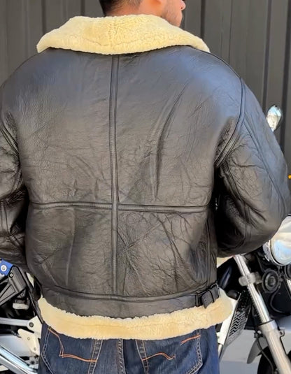 Black Shearling Short Jacket