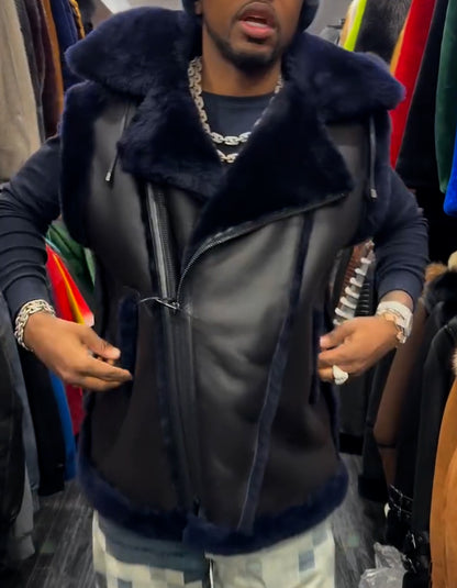 Fur Sleeveless Jacket