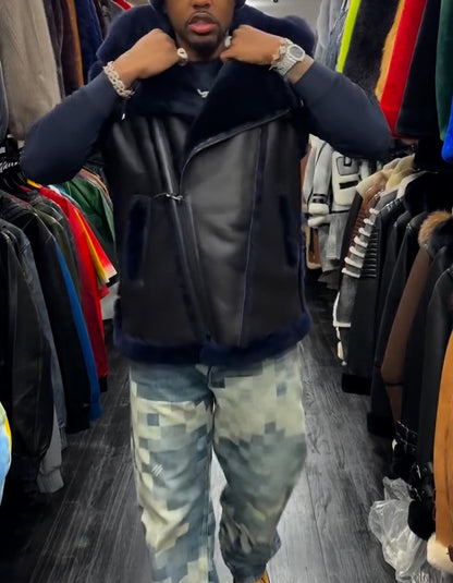 Fur Sleeveless Jacket