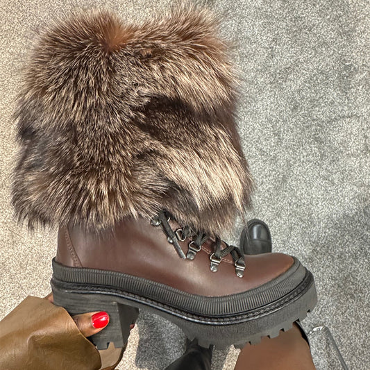 Furry Chunky Boots