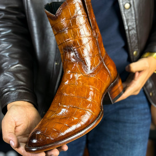 Brown Leather Comfy Boots