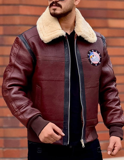 Burgundy Leather Jacket