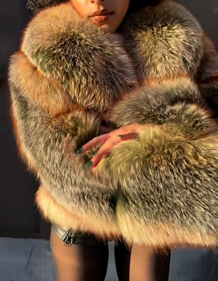 Warm Fur Casual Coat