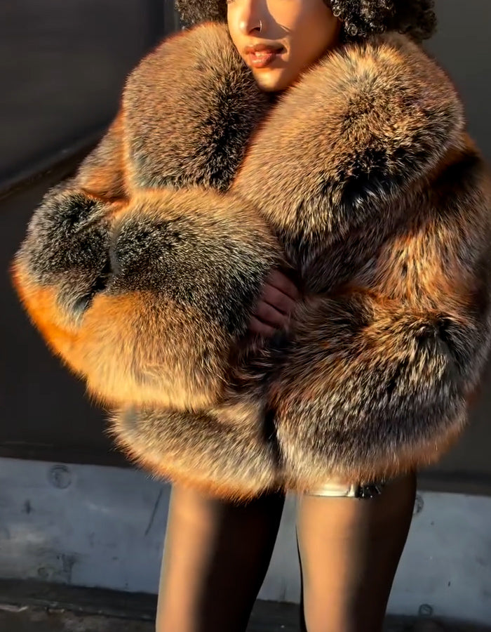Warm Fur Casual Coat