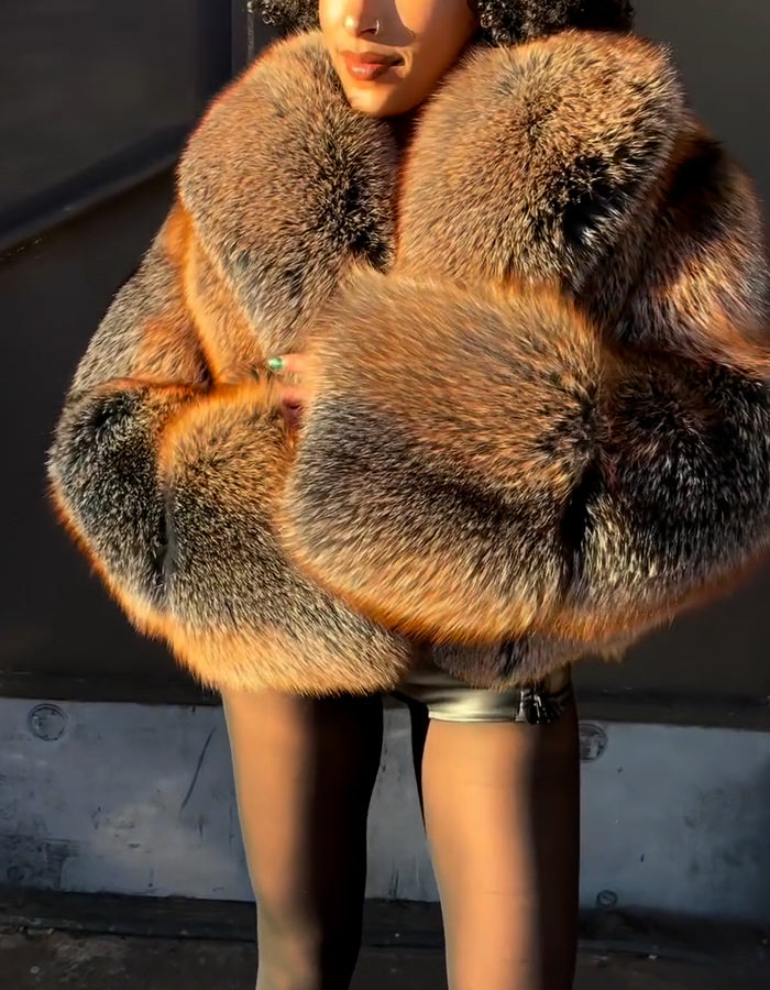 Warm Fur Casual Coat