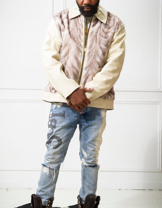 Chic Beige Casual Jacket