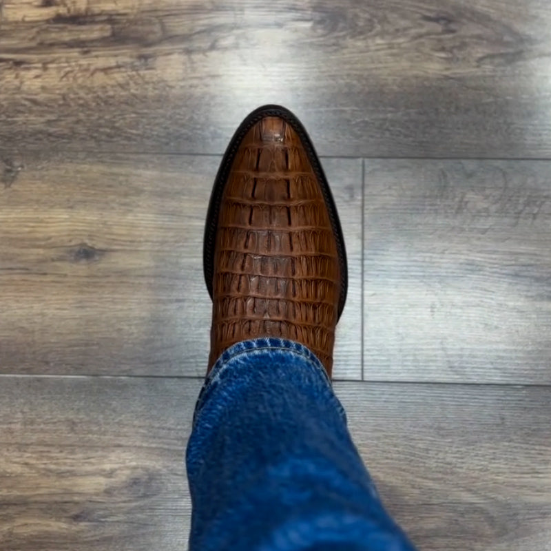 Brown Embroidered Boots