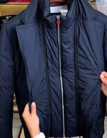 Blue Warm Zipper Jacket