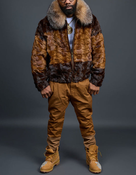 Color-Coordinated Warm Coat