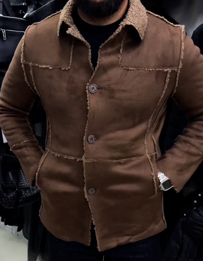 Brown Fur-Lined Jacket