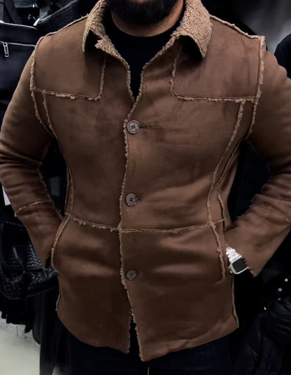 Brown Fur-Lined Jacket