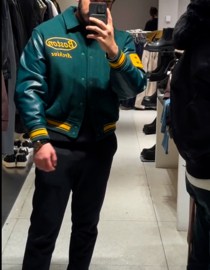 Baseball-Style Short Jacket